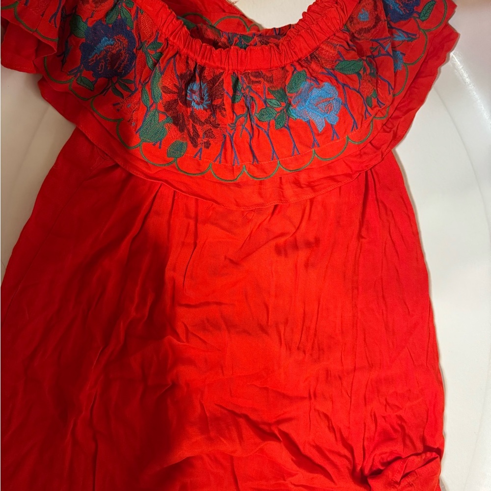 Altar'd State Vibrant Red dress